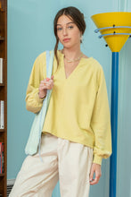Load image into Gallery viewer, Lyla V-Neck Top Kiwi