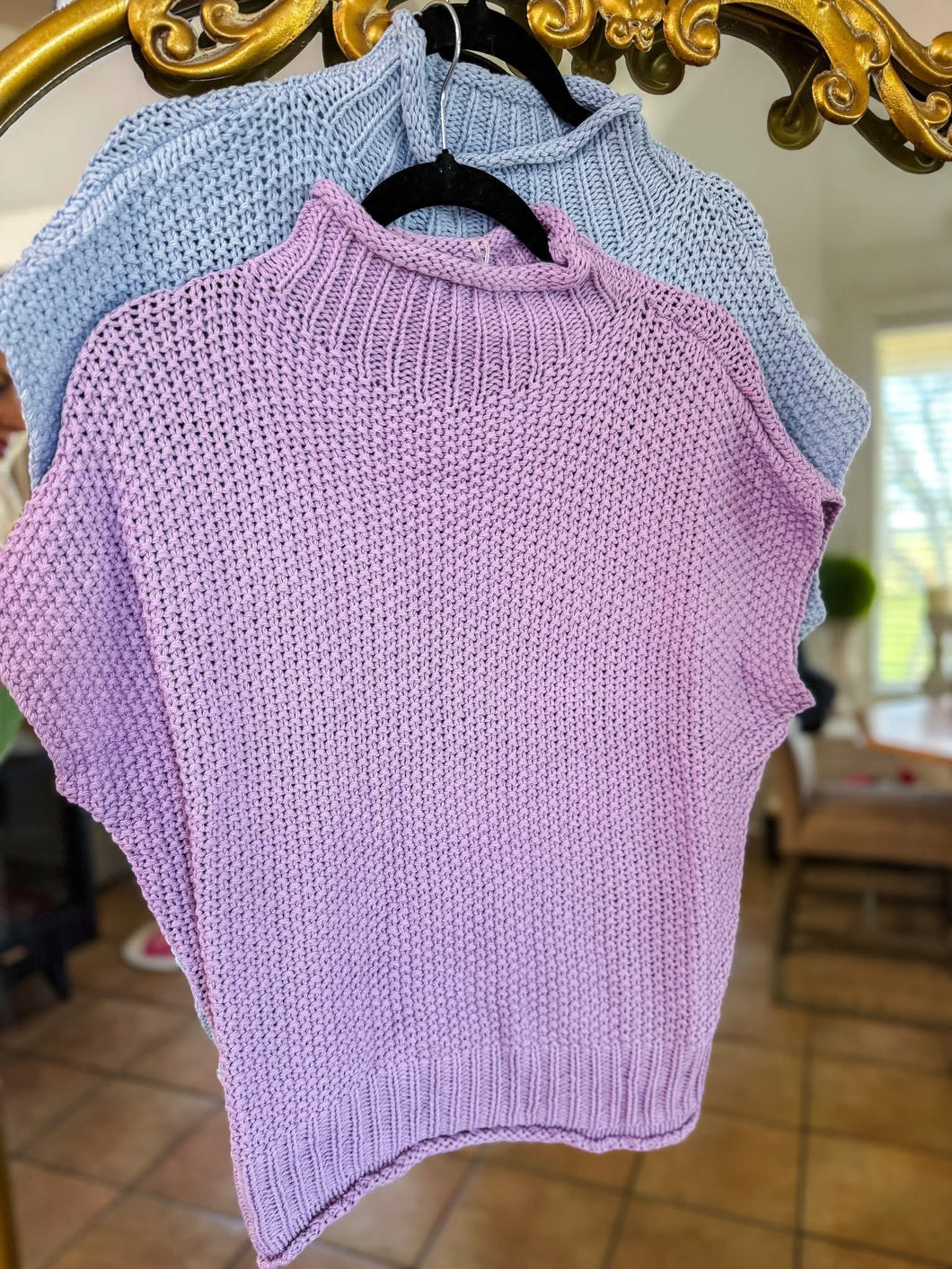 Liza Sleeveless Vest Blue