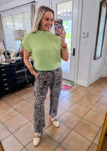 Leopard Cargo Pants