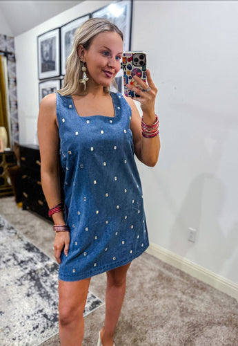 Diamonds & Denim Dress