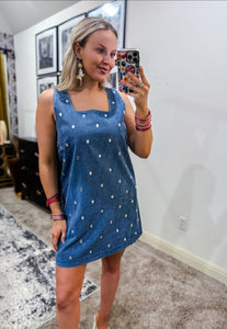 Diamonds & Denim Dress – Rusty Cat Diamonds & Denim Dress – Rusty Cat