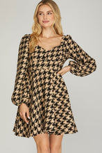 Load image into Gallery viewer, Beverly Houndstooth Dress