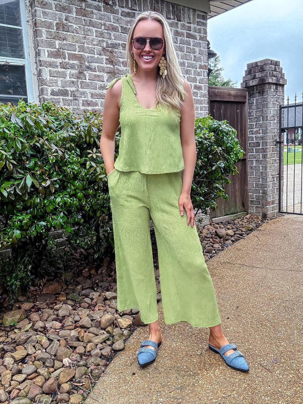Tea Green Jumpsuit