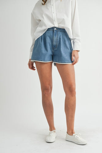 Denim Detail Shorts