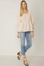 Load image into Gallery viewer, Linlee Taupe Gingham Top