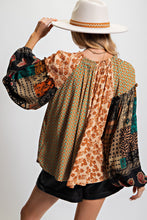 Load image into Gallery viewer, Bahemia Mixed Print Top