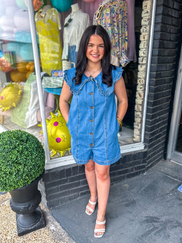 Fancy Denim Romper