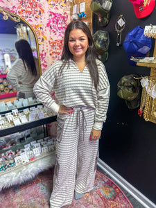 Taupe Cargo Wide Leg Pant