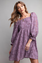 Load image into Gallery viewer, Lavender Lady Burnout Dress