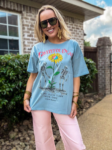 DAYDREAMER Grateful Dead Light Blue Tee