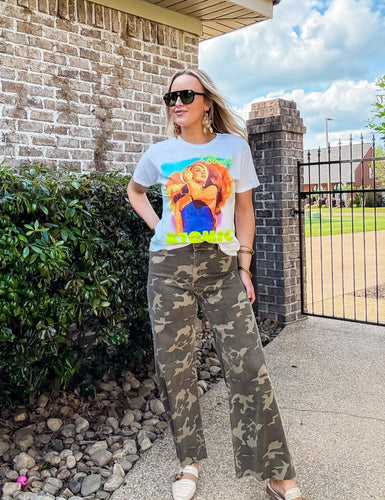 Green Camo Denim Pants