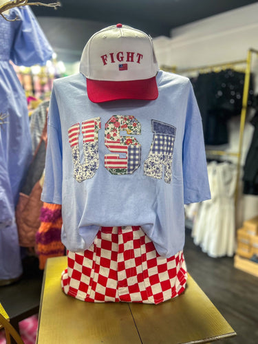 USA Patchwork Top