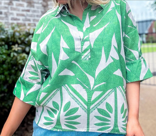 Flowy & Beachy Blouse Green