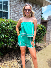 Load image into Gallery viewer, Kelly Green Detail Romper