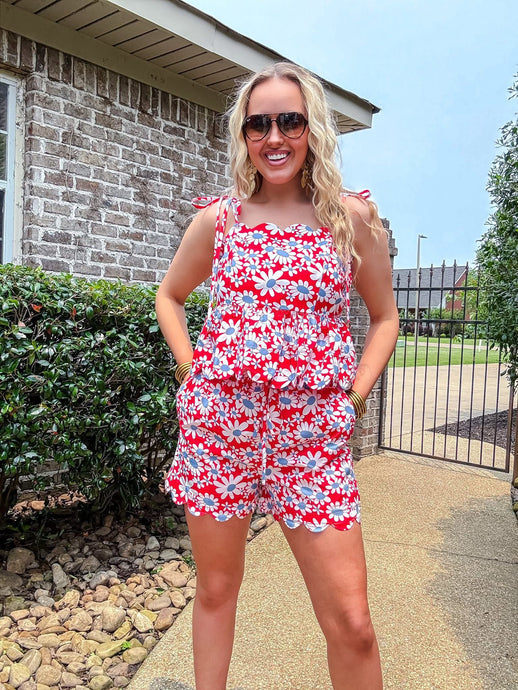 Ready In Ruffles Short Set
