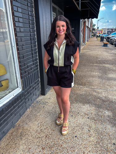 In The Air Black Romper