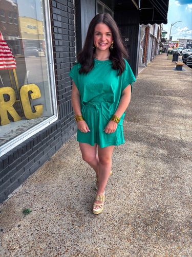 Tillie Relaxation Short Set Green