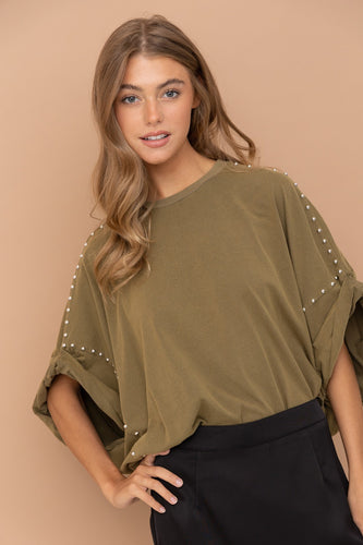 Stud Top Olive
