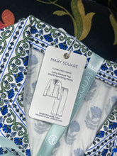 Load image into Gallery viewer, Mary Square Charlotte Floral Foulard Navy Pajama Pant Set