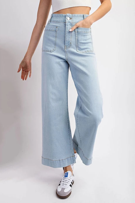 Light Wash Front Pocket Jeans
