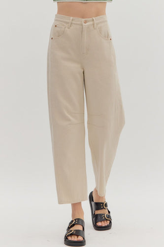 Barrel Jeans Almond