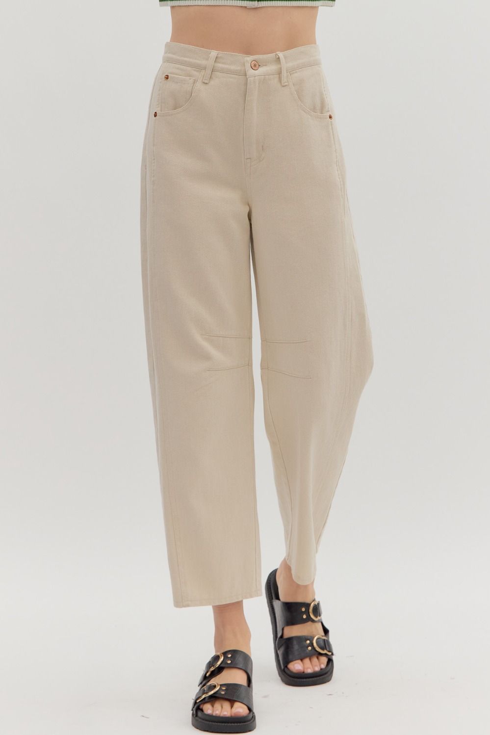Barrel Jeans Almond