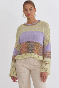 Izzy Crochet Detail Sweater