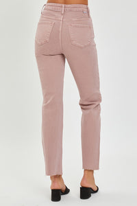 Hilary Mauve Straight Leg Jeans
