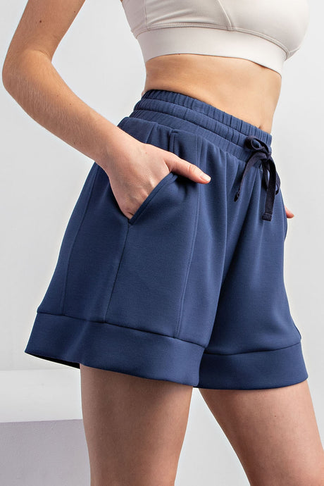 Smoky Navy Modal Shorts