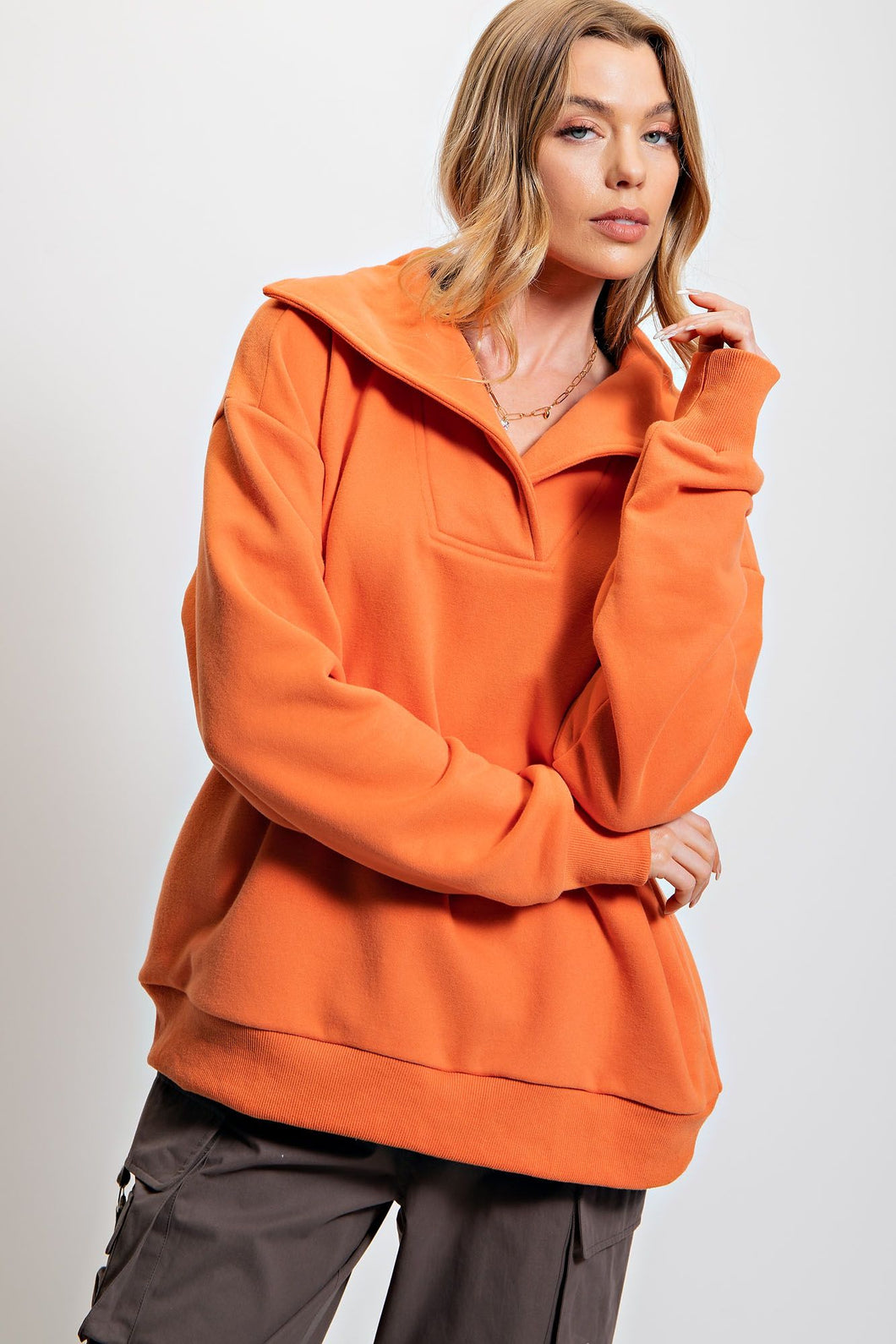 Bethany Orange Sweater