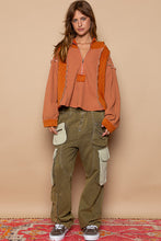 Load image into Gallery viewer, Cierra Hooded Pullover Red Brick