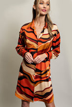 Load image into Gallery viewer, Meeka Satin Abstract Dress