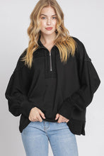 Load image into Gallery viewer, Stella Zip Pullover Black