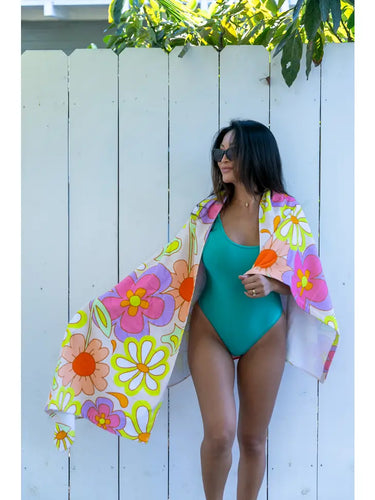 Groovy Flower Pool Towel