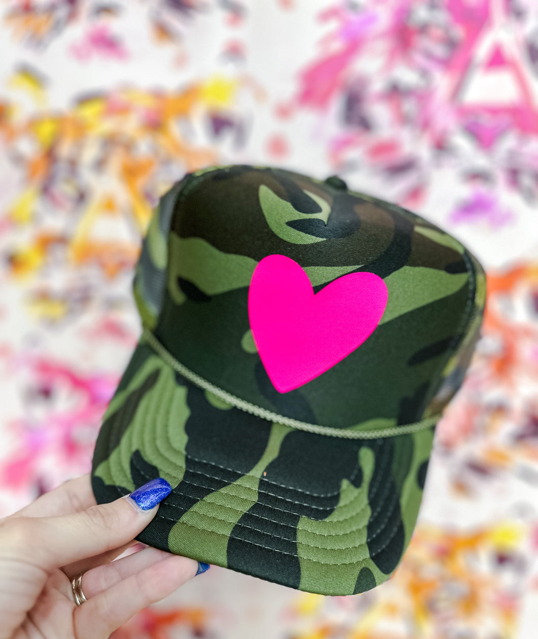 Camo Heart Trucker Hat