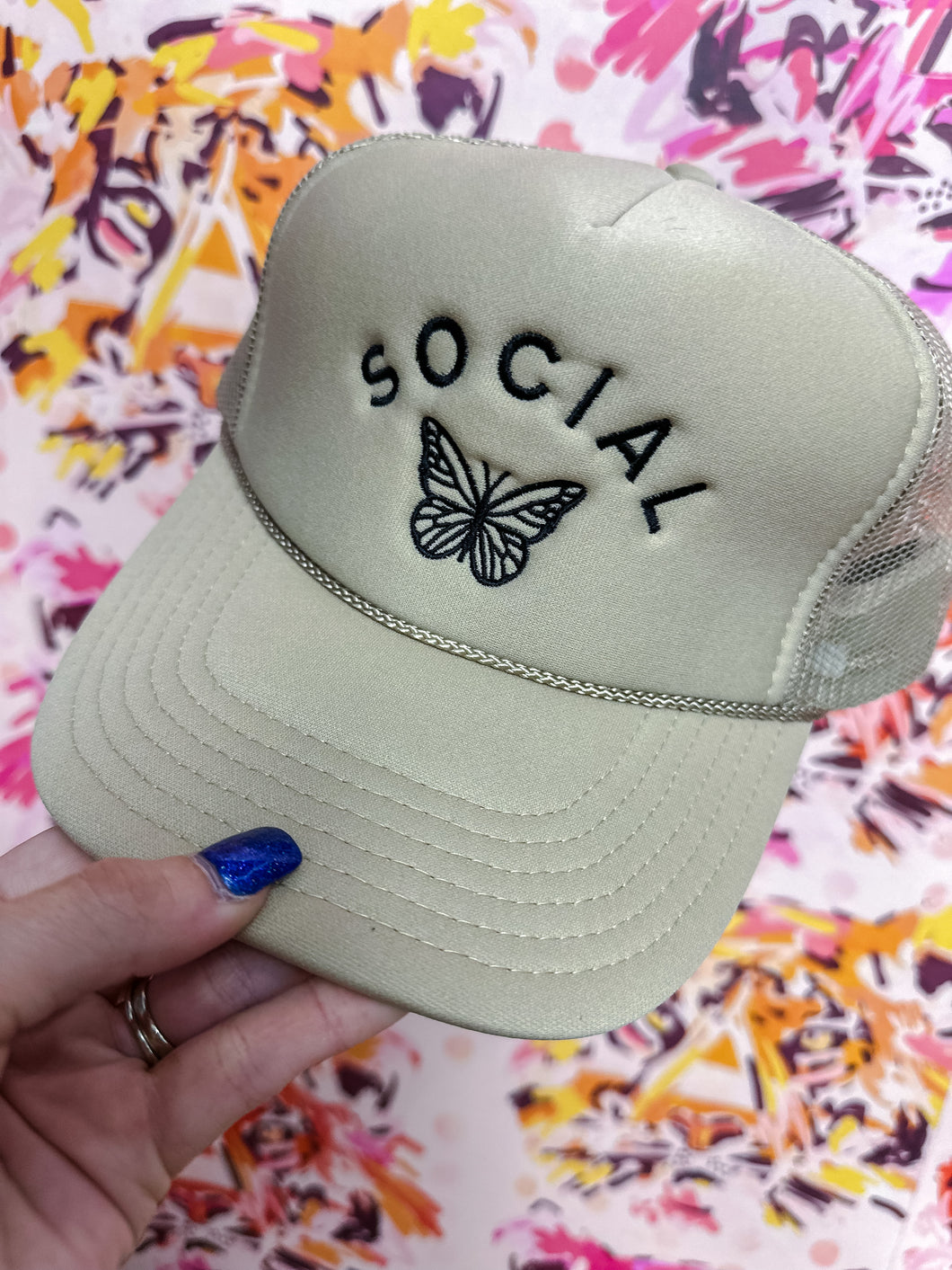 Social Butterfly Trucker Hat