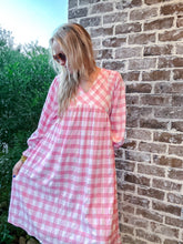 Load image into Gallery viewer, Gigi Gingham Dress Pink