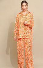 Load image into Gallery viewer, Minka Orange Zebra Pants
