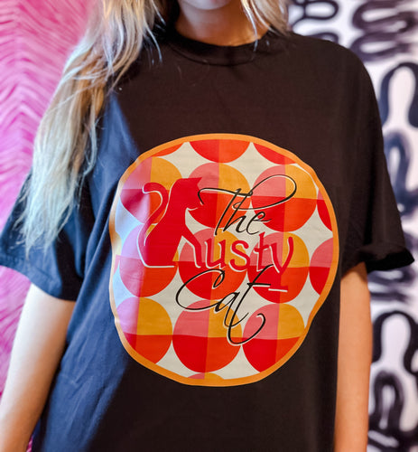 Rusty Cat Logo Tee Groovy