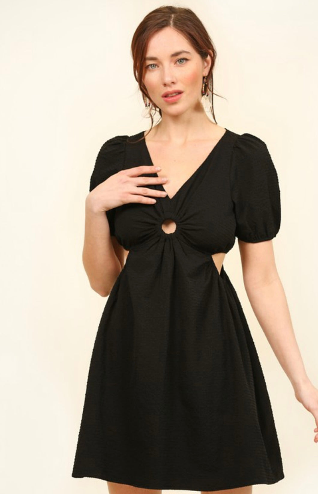 Rosemary Black Cutout Dress
