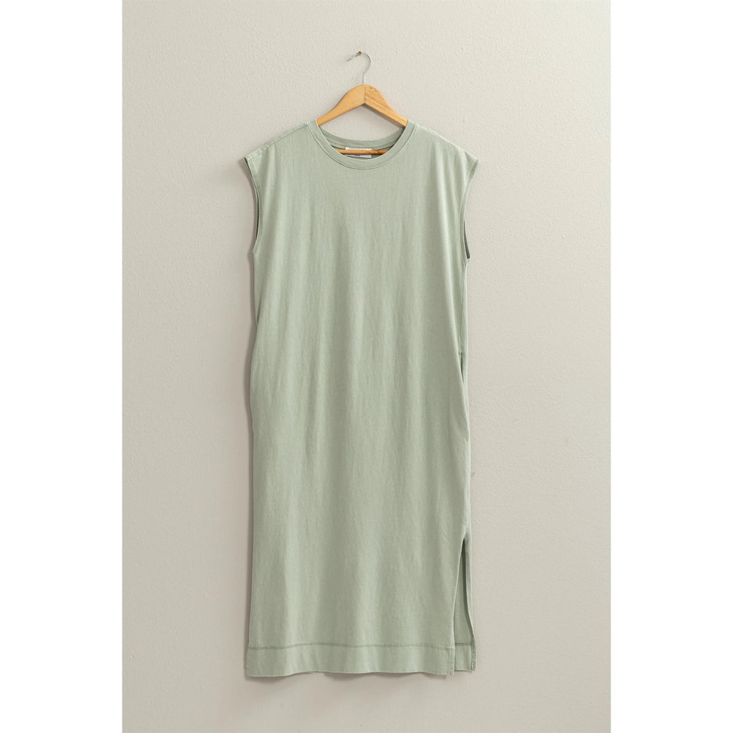 Mint Sleeveless Midi Dress