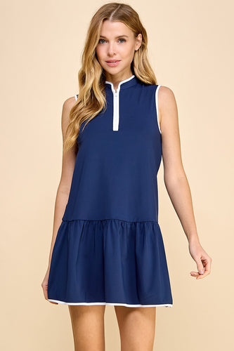 Hit The Court Tennis Dress Navy