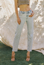 Load image into Gallery viewer, Sasha Acid Wash Hi Rise Straight Leg Jeans