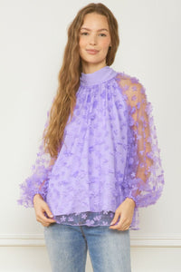 Spring To Me Lavender Top
