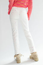 Load image into Gallery viewer, Splatter Spots White Pants